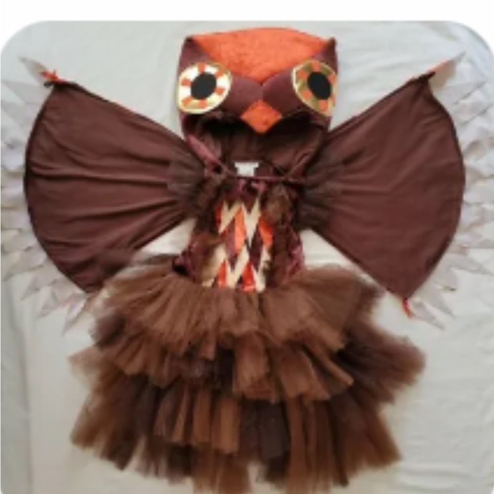 Wishcraft size 8 kids 3 piece owl costume